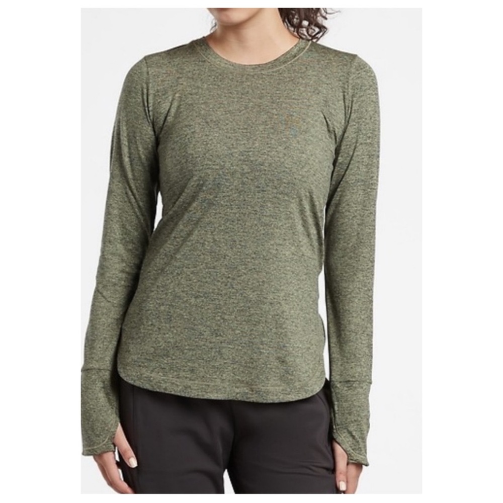 Athleta‎ Uptempo Long Sleeve Top XS Green